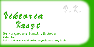 viktoria kaszt business card