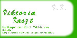 viktoria kaszt business card